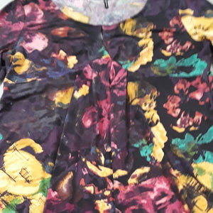 Daisy Fuentes multicolor floral print top